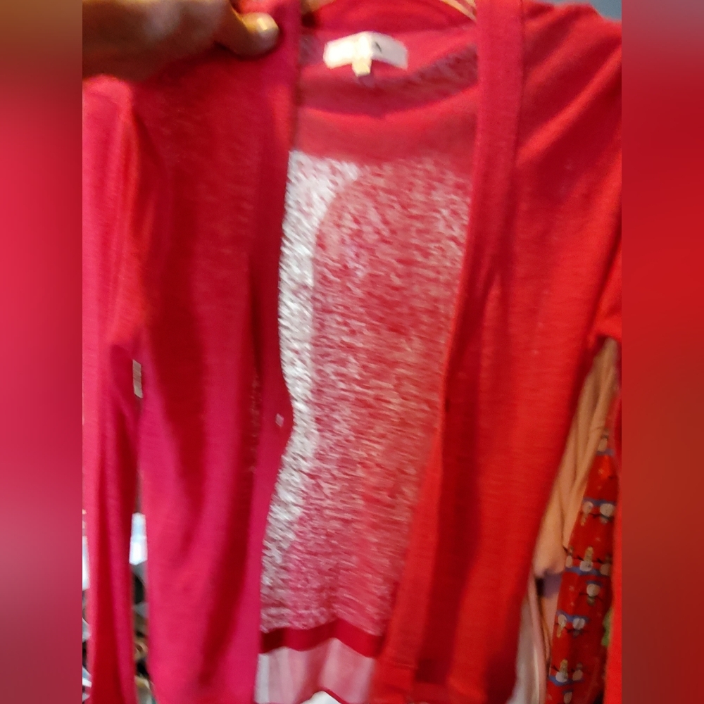 Elegant light silk sweater. Rose colored . Like new